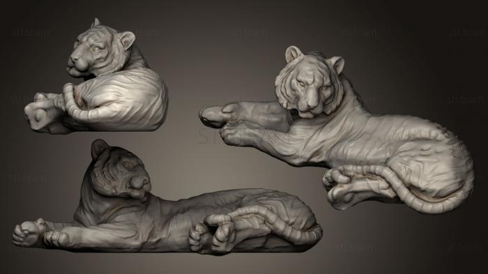 3D модель Бенгальский тигр (STL)
